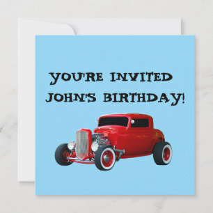 CARTES D'INVITATION PERSONNALISÉES ANNIVERSAIRE VO