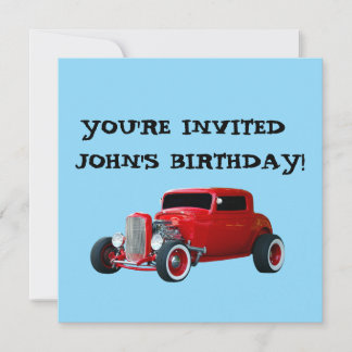 CARTES D'INVITATION PERSONNALISÉES ANNIVERSAIRE VO