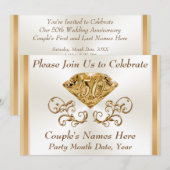 Cartes d'invitation personnalisées époustouflantes (Devant / Derrière)