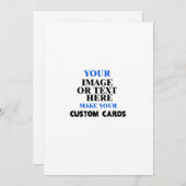 Cartes d'invitation personnalisées - Faire-part pe (Devant / Derrière)