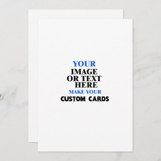 Cartes d'invitation personnalisées - Faire-part pe (Devant / Derrière)