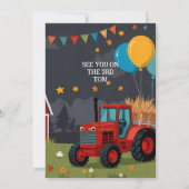 Cartes d'invitation personnalisées pour anniversai (Dos)
