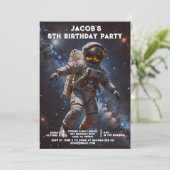 Cartes d'invitation personnalisées pour anniversai (Debout devant)