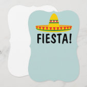 CARTES D'INVITATION PERSONNALISÉES POUR FÊTE MEXIC (Devant / Derrière)