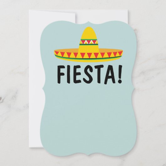 CARTES D'INVITATION PERSONNALISÉES POUR FÊTE MEXIC (Devant)