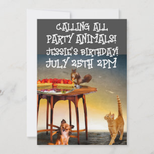 CARTES D'INVITATION PERSONNALISÉES POUR FÊTEURS