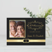 Cartes d'invitation personnalisées pour le 50e ann (Debout devant)