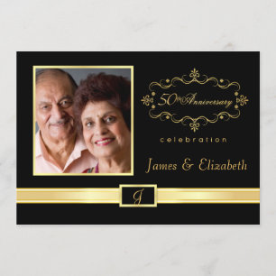 Cartes d'invitation personnalisées pour le 50e ann