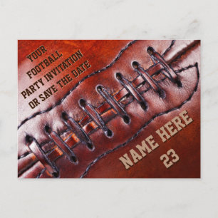 Cartes d'invitation personnalisées pour le footbal