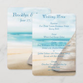 Cartes d'invitation personnalisées pour le menu de (Devant / Derrière)