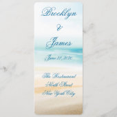 Cartes d'invitation personnalisées pour le menu de (Dos)