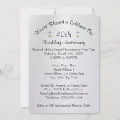 Cartes d'invitation personnalisées pour les 40 ans (Dos)