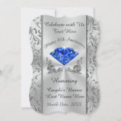 Cartes d'invitation personnalisées pour les 45 ans (Devant)