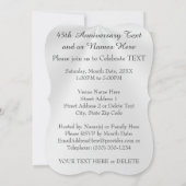 Cartes d'invitation personnalisées pour les 45 ans (Dos)