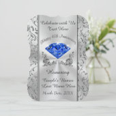 Cartes d'invitation personnalisées pour les 45 ans (Debout devant)