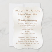 Cartes d'invitation personnalisées pour les 55 ans (Dos)