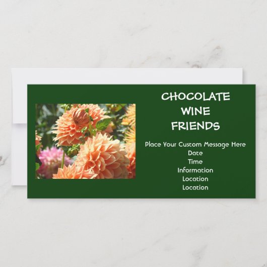 Cartes d'invitation personnalisées pour l'événemen (Devant)