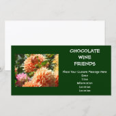 Cartes d'invitation personnalisées pour l'événemen (Devant / Derrière)