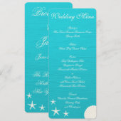 Cartes d'invitation personnalisées pour menu de ma (Devant / Derrière)