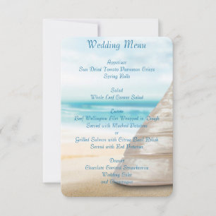 Cartes d'invitation personnalisées pour menu de ma