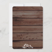 Cartes d'invitation personnalisées pour menu de ma (Dos)