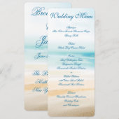 Cartes d'invitation personnalisées pour menu de ma (Devant / Derrière)