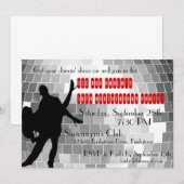 Cartes d'invitation personnalisées pour soirée dis (Devant / Derrière)