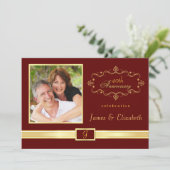 Cartes d'invitation personnalisées pour une fête d (Debout devant)