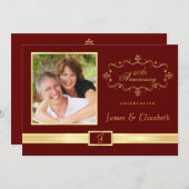 Cartes d'invitation personnalisées pour une fête d (Devant / Derrière)