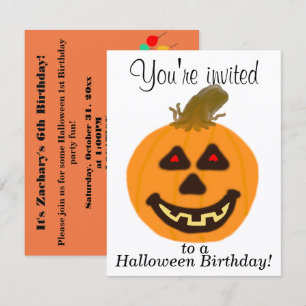Cartes d'invitation personnalisées pour une fête d