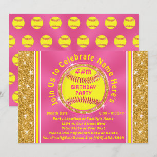 Cartes d'invitation personnalisées pour une fête d