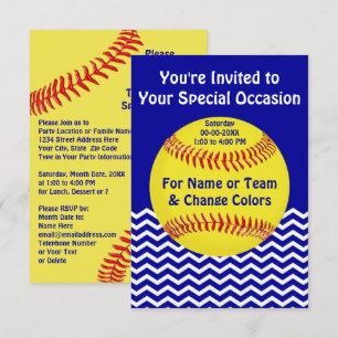 Cartes d'invitation personnalisées pour une fête d