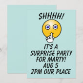 CARTES D'INVITATION PERSONNALISÉES POUR UNE SOIRÉE (Devant / Derrière)