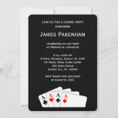 Cartes d'invitation personnalisées pour une soirée (Dos)