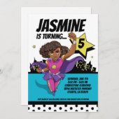 Cartes d'invitation personnalisées SuperCoco 5x7 (Devant / Derrière)