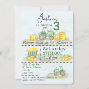 Cartes d'invitation personnalisées sur le thème du
