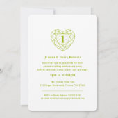 Cartes d'invitation photo 1er anniversaire 1 an av (Dos)