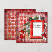 Cartes d'invitation photo Alice in Wonderland (Devant / Derrière)