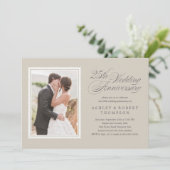 Cartes d'invitation photo Anniversaire Classiques (Debout devant)