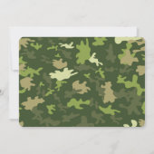 Cartes d'invitation photo armée (Dos)