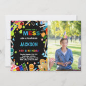 Cartes d'invitation Photo Black Dress pour peintur (Devant)