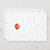 Cartes d'invitation photo camion de pompiers (Dos)