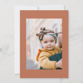 Cartes d'invitation photo d'anniversaire Boho Dais (Dos)