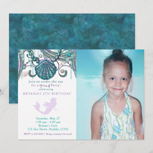 Cartes d'invitation photo de fête d'anniversaire S