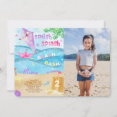 Cartes d'invitation photo de plage (Devant)