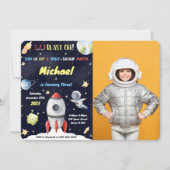 Cartes d'invitation photo espace (Devant)