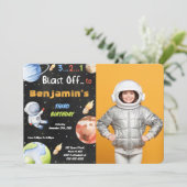 Cartes d'invitation photo espace modifiables (Debout devant)