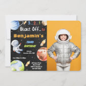 Cartes d'invitation photo espace modifiables (Devant)