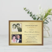 Cartes d'invitation photo Passé & Présent pour le  (Debout devant)