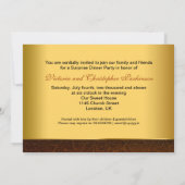 Cartes d'invitation photo pour 50 ans de mariage (Dos)